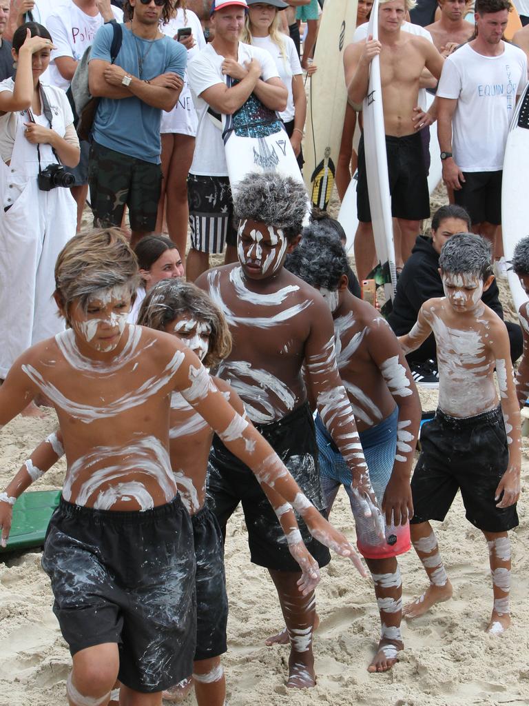 Protest at Burleigh against an oil company drilling in the Great Australian Bight. Pic Mike Batterham.