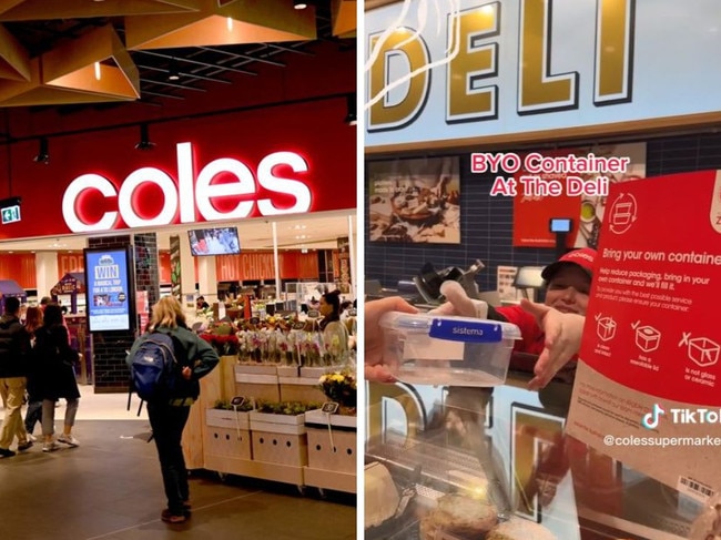 Social media excited over new Coles. Picture: TikTok