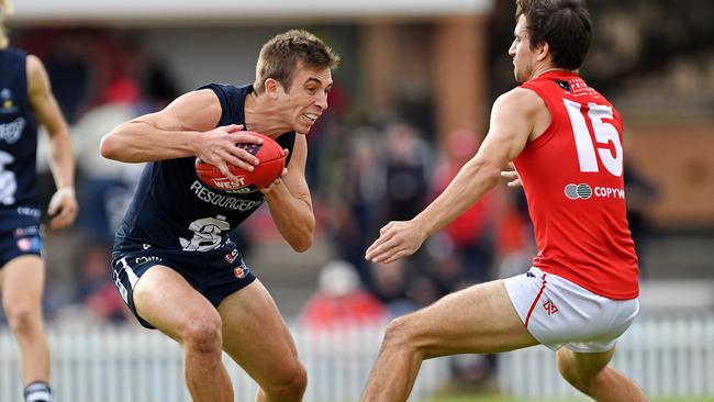 Joel Cross in action for South Adelaide. Picture: Tom Huntley.