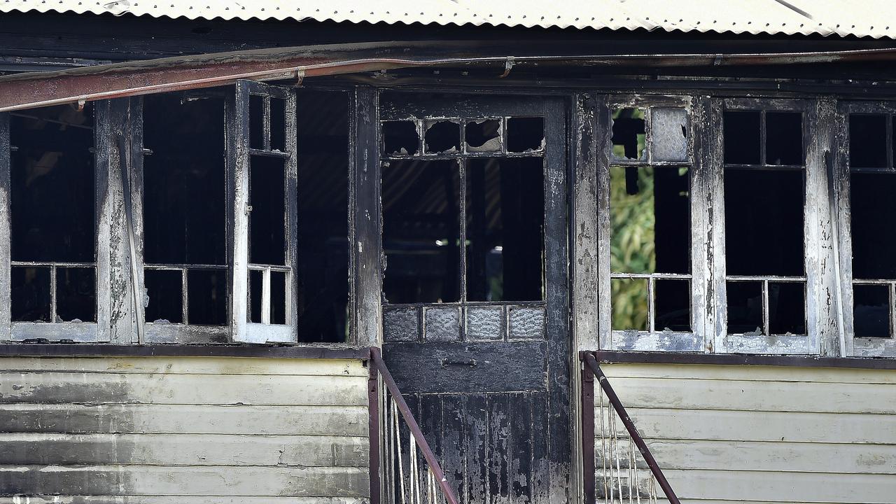 Fire crews have fought for more than half-an-hour to bring a house fire under control in the Townsville suburb of Hermit Park on Sunday night. PICTURE: MATT TAYLOR.