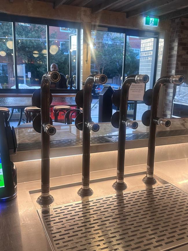 Coogee Diggers' club management are alleged to have removed the beer taps at Tina Plessas's restaurant Cece's in May before a court demanded they be restored the taps on Friday. Pic supplied