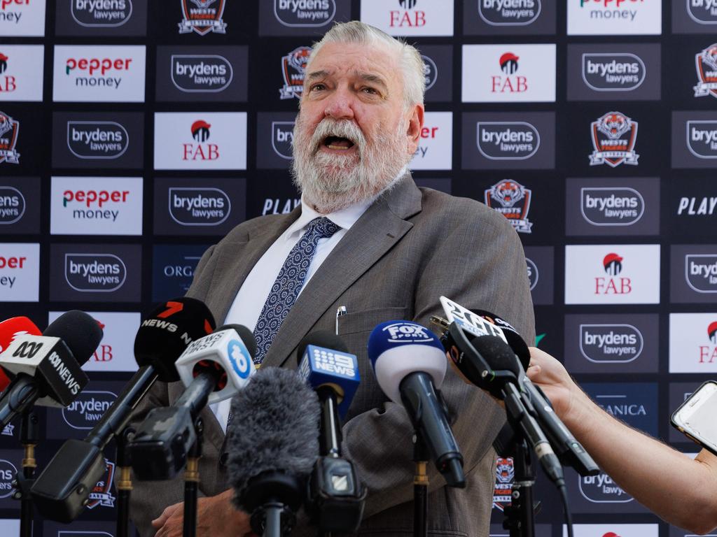 Wests Tigers boss Shane Richardson says Leichhardt Oval isn’t up to standard. Picture: David Swift