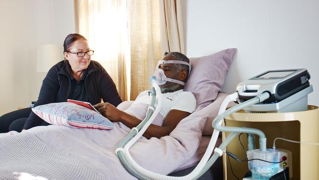 Demand for ResMed’s conventional ventilator products has slumped during the coronavirus crisis but the company’s sales have been boosted by equipment manufactured to combat the pandemic. Picture: Supplied.