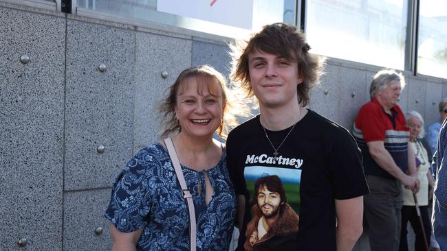 Paul McCartney fans at the Got Back Tour at the Adelaide Entertainment Centre, October 18. Picture: Kelly Barnes