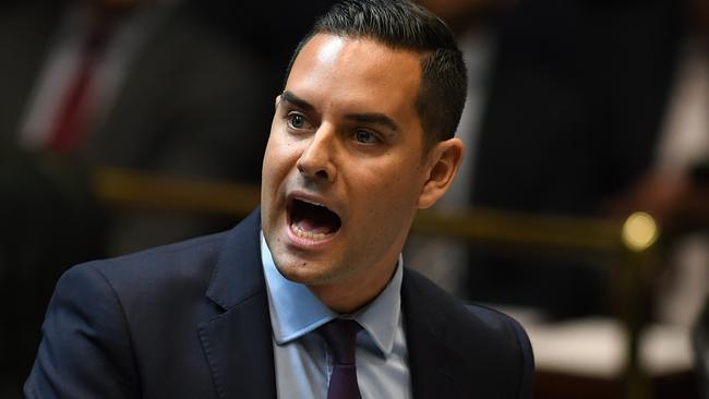 NSW Member for Sydney Alex Greenwich introduces the Reproductive Healthcare Reform Bill. Picture: AAP