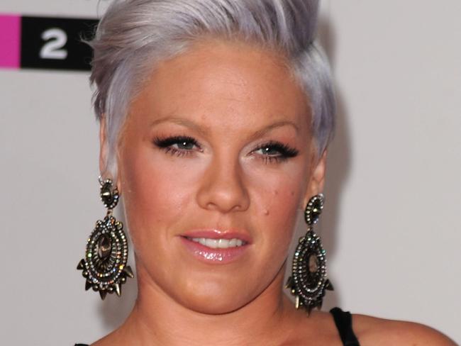 Singer Pink arrives at the 2010 American Music Awards held at Nokia Theatre L.A. Live on November 21, 2010 in Los Angeles, California. (Photo by Jason Merritt/Getty Images for DCP)