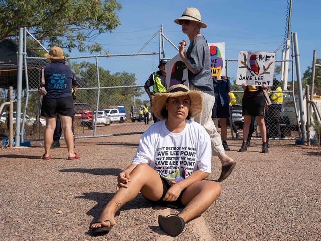 Mililma May wrote an open letter to Environment Minister Tanya Plibersek calling for the Lee Point develop to be relocated. Picture: Pema Tamang Pakhrin