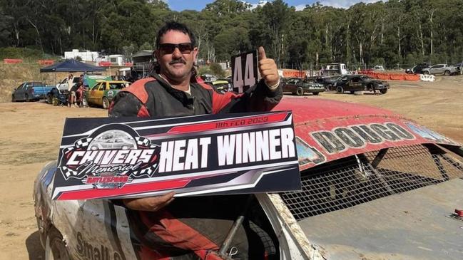 Stephen Douglas, 48, died when his car crashed while he was racing at the Daylesford Speedway in February last year.