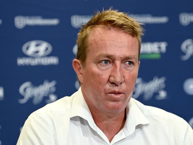 Roosters coach Trent Robinson warned that the battle between the NRL and players is going too far. Picture: Getty Images.