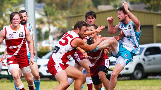 Penrith Rams AFL team plays Manly Warringah Giants.