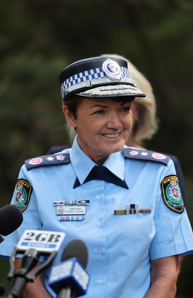 NSW Police Commissioner Karen Webb also backed police being in the march. Picture: NCA NewsWire / David Swift