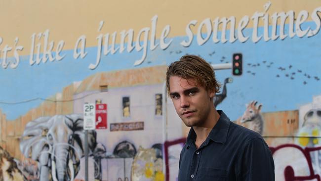 Musician Hein Cooper in Newtown. Picture: Craig Wilson