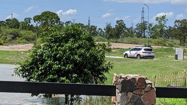 The scene where a 3yr old died in a storm water creek in Kelso Photo: Katie Hall