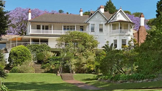 Elaine at Point Piper. The once-proud residence has been reduced to a gutted shell during the past seven years. Picture: Supplied