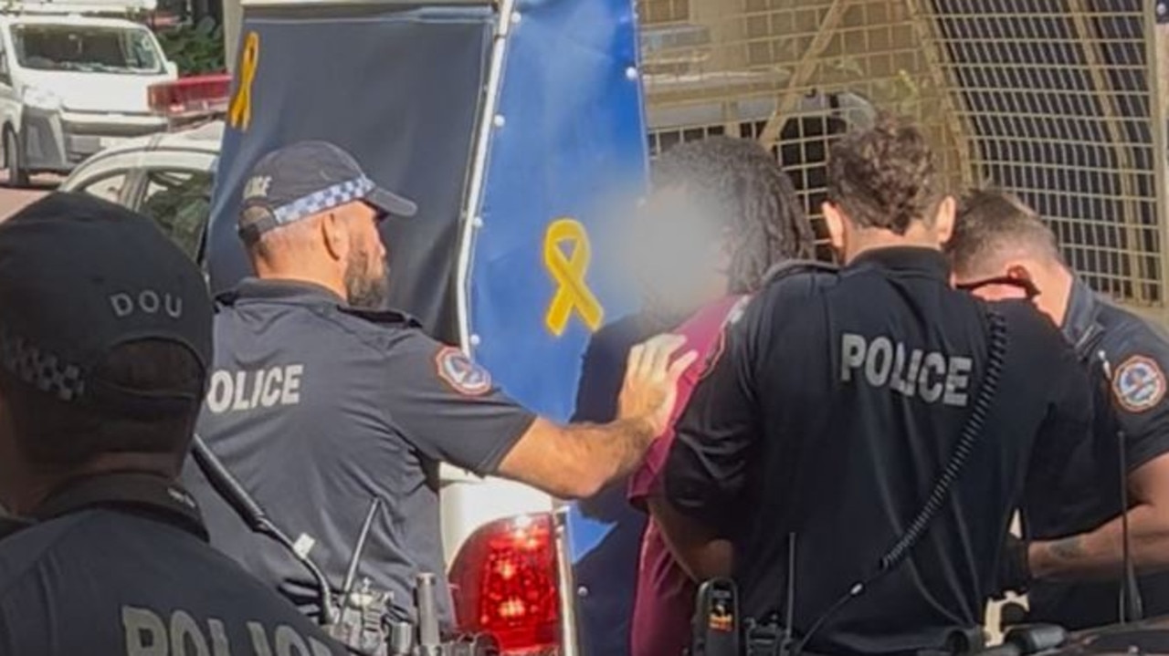 Police dog in action as man cornered, arrested in CBD