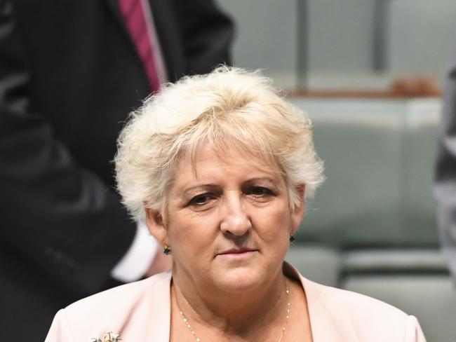 National MP Michelle Landry is seen at the beginning of the Parliamentary session in the House of Representatives at Parliament House in Canberra, Wednesday, February 14, 2018. (AAP Image/Lukas Coch) NO ARCHIVING