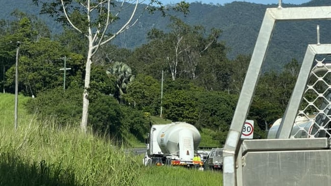 Gilies Range Road closed after fallen power lines, effecting road users and homeowners with power also being cut to residential properties. Picture Supplied.