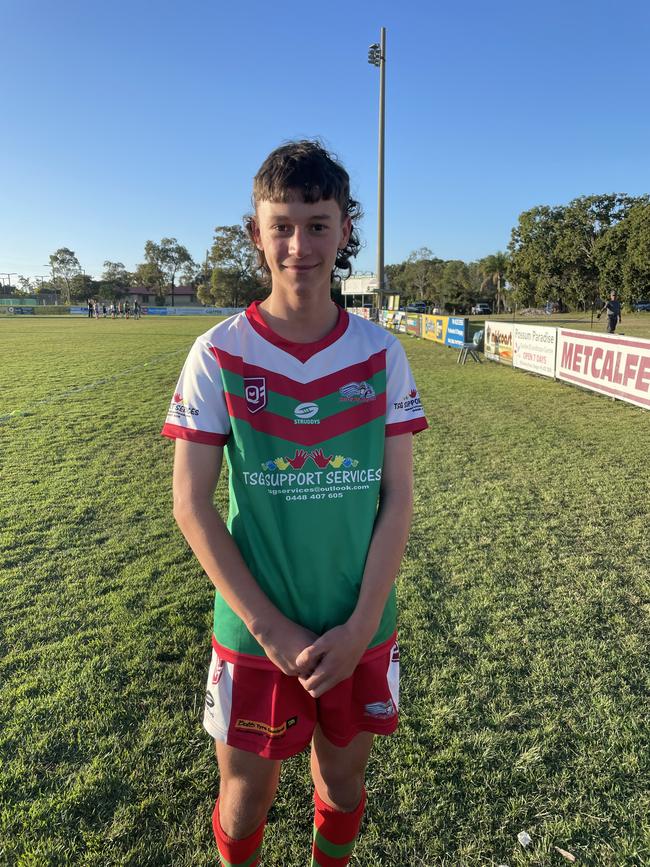 Braxon Boon as a Hervey Bay Seagulls junior.