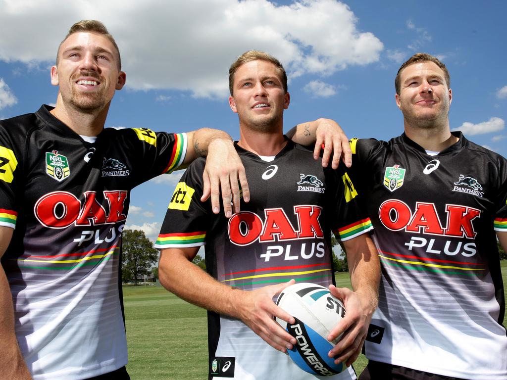 Bryce Cartwright (left) and Matt Moylan (middle) were once considered megastars out at Penrith. Picture: Supplied