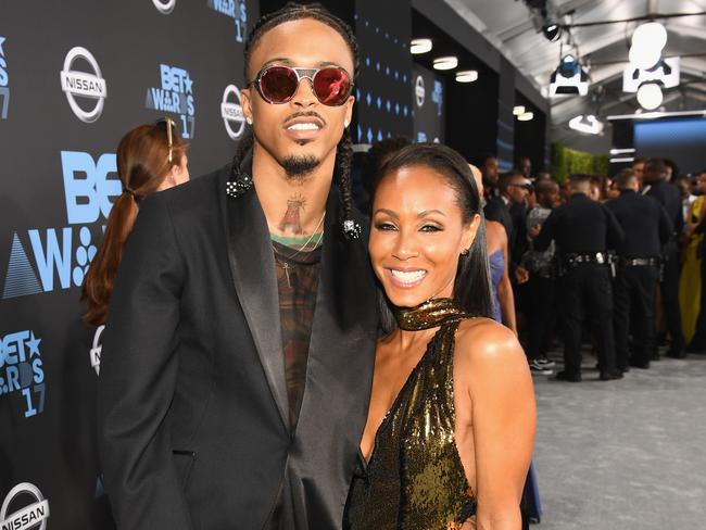 August Alsina and Jada Pinkett Smith at the 2017 BET Awards in LA. Picture: Paras Griffin/Getty Images