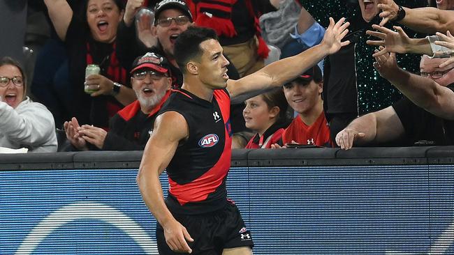 The rise of the younger Bombers midfielders could force Shiel out. (Photo by Quinn Rooney/Getty Images)