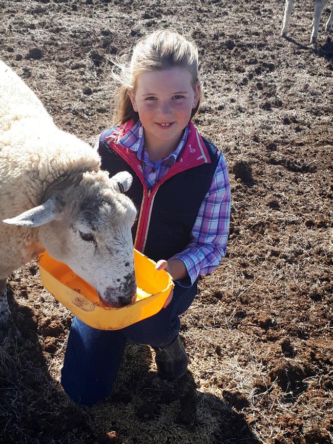 She revealed in a heartbreaking letter how much the drought has affected her family. Picture: Supplied