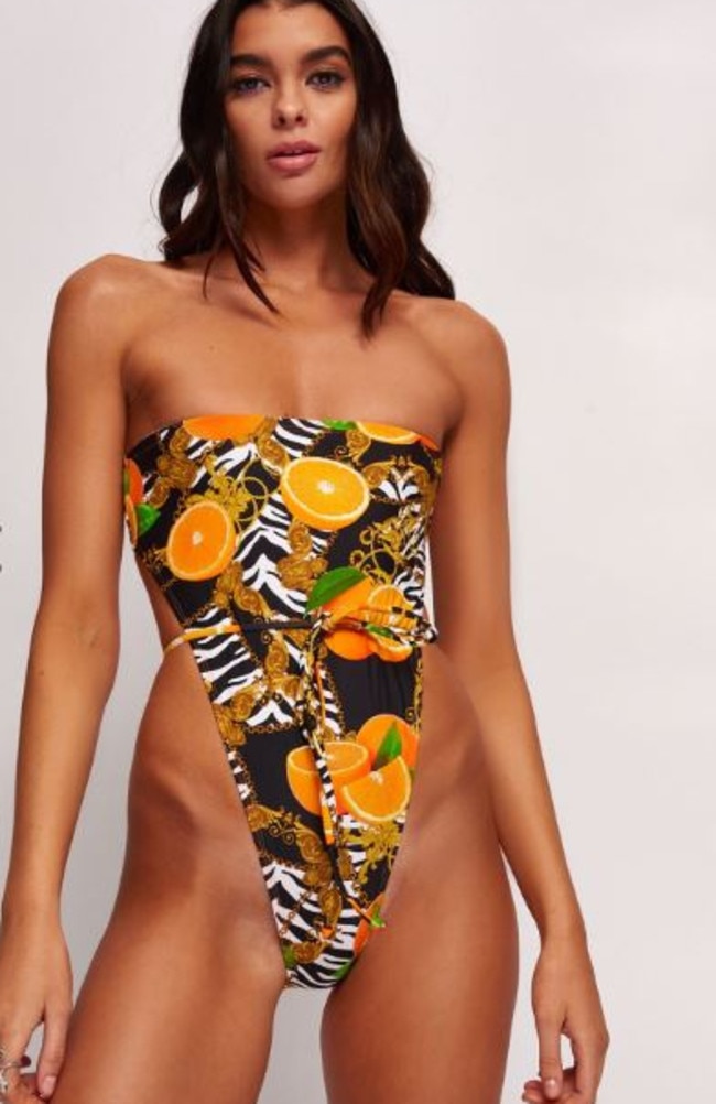 A swimsuit sold on Top Shop cops flak online for its extremely high-cut design.