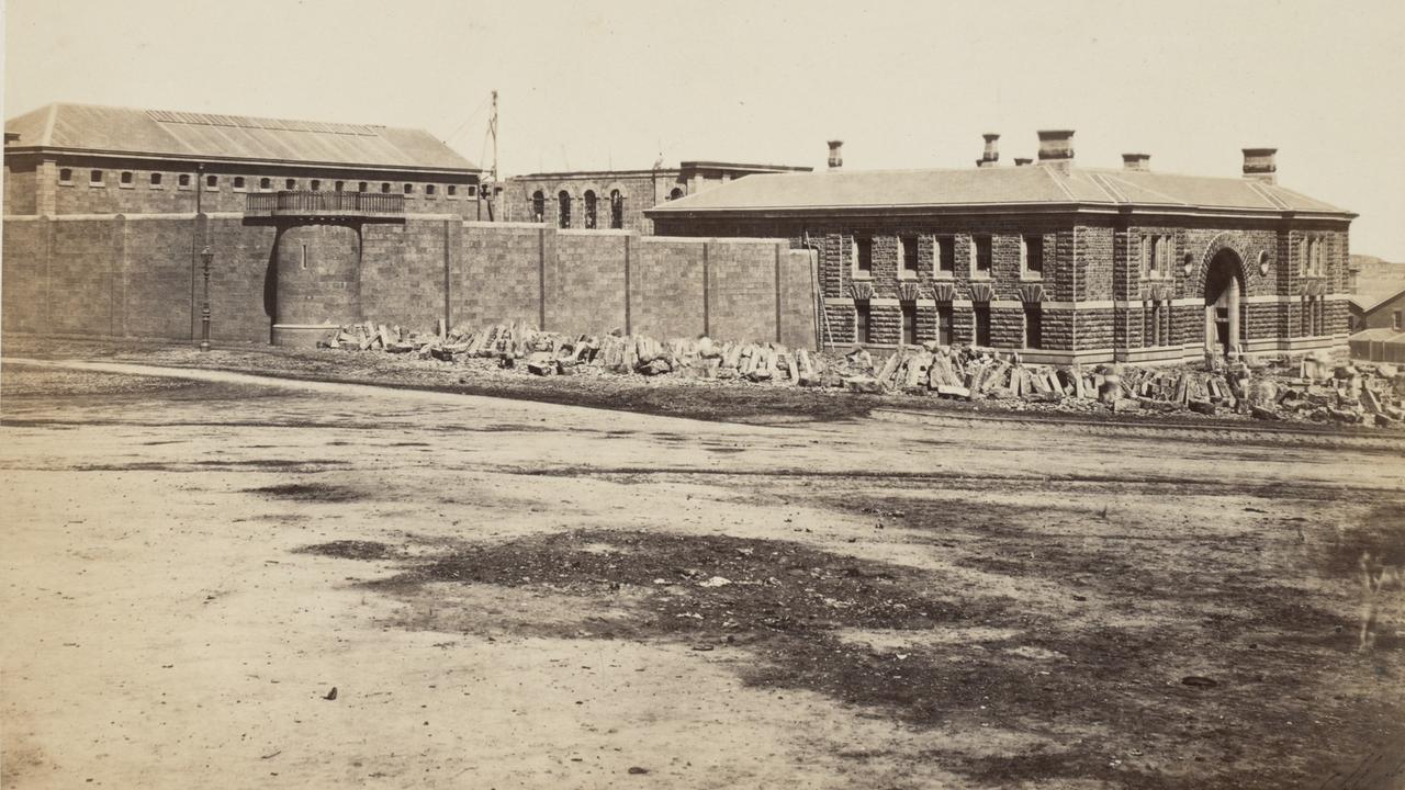 The Old Melbourne Gaol circa 1861. Picture: State Library of Victoria