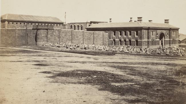 The Old Melbourne Gaol circa 1861. Picture: State Library of Victoria