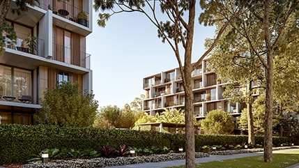 Palisade, a luxury apartment block in Miranda in Sydney's south. Picture: Palisade Miranda