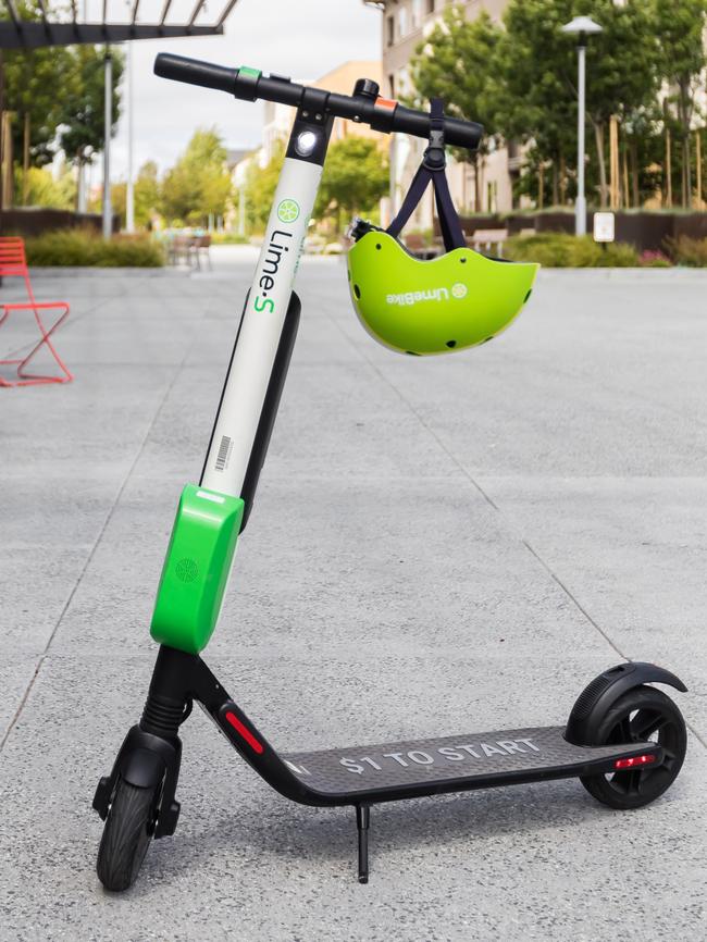 Lime electric scooters are being rolled out across the United States. Pic: Lime