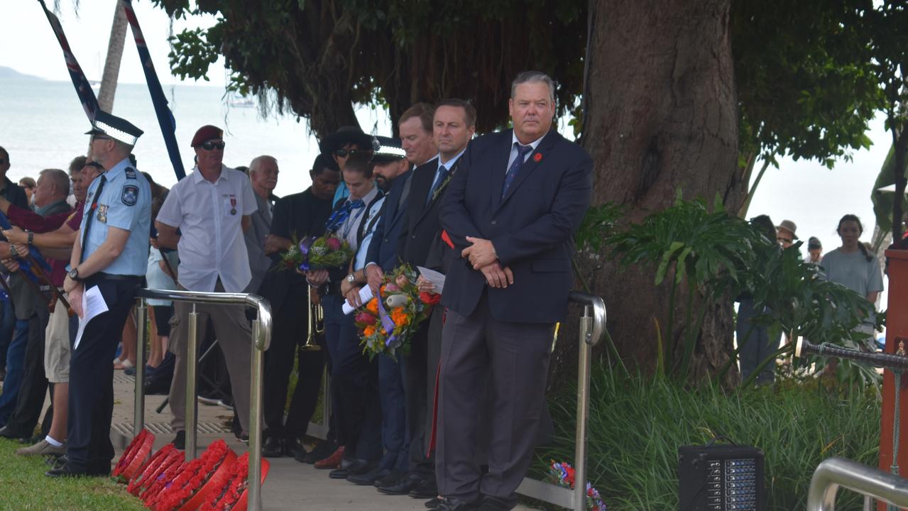 Airlie Beach Anzac Day ceremony, 2024. Photo: Estelle Sanchez