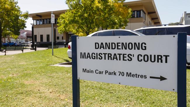 Dandenong Magistrates’ Court’s carpark, where vehicles are hopefully driven by people who have licences. Picture: Valeriu Campan