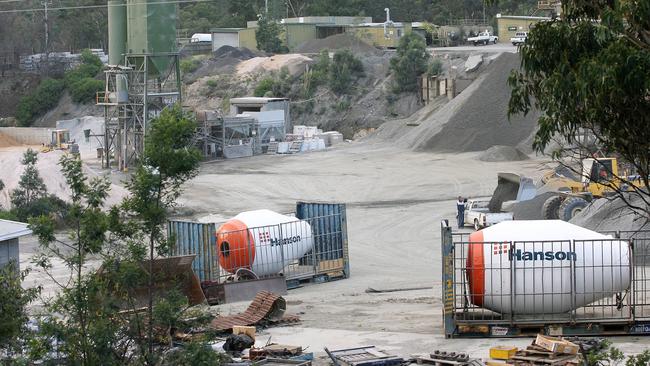 Hanson’s Flagstaff Gully quarry. Picture: File