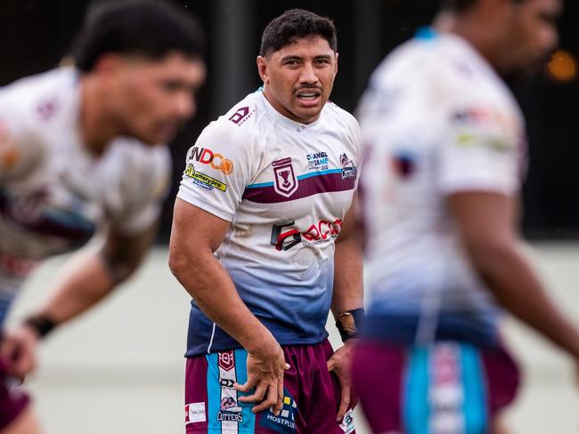 Jason Taumalolo playing for the Mackay Cutters in Queensland Cup. Picture: Alix Sweeney