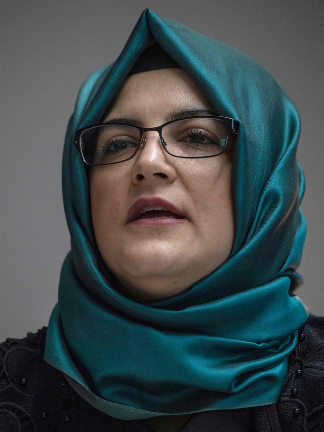 Hatice Cengiz, fiancee of murdered Saudi journalist Jamal Khashoggi Picture: AFP