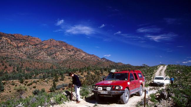 View of the Chace Range and the Captain's Head, Flinders Ranges.