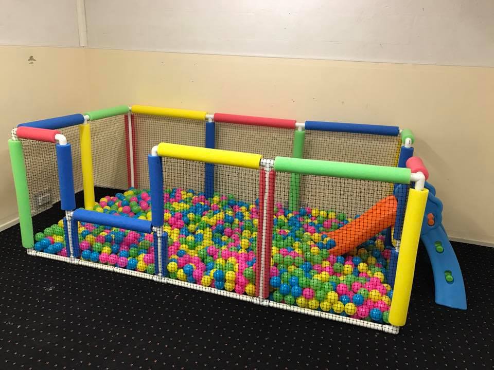 homemade ball pit for toddlers