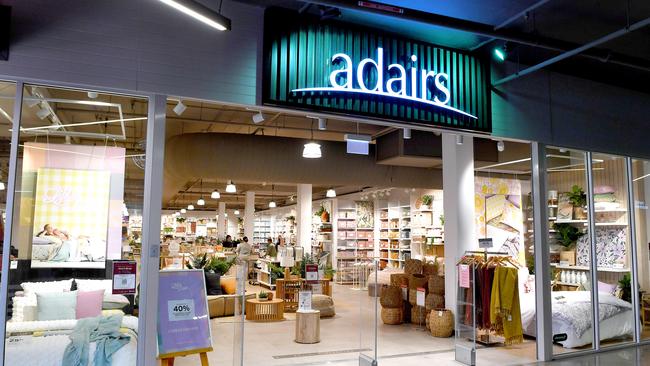 Homewares giant Adairs has more than 170 stores across Australia and New Zealand, and will move its head office from Scoresby to Chadstone. File picture.