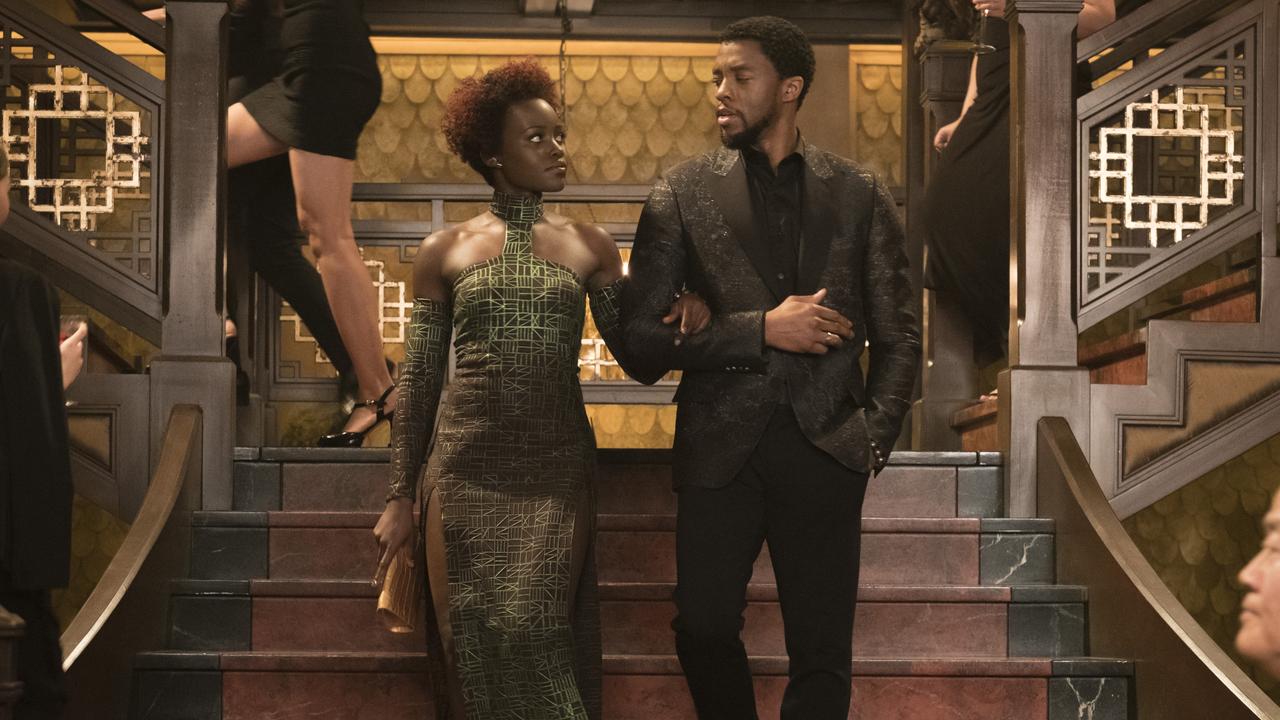 Nakia (Lupita Nyong'o) and T'Challa/Black Panther (Chadwick Boseman). in Black Panther, which grossed over a billion dollars. Picture: Matt Kennedy/Marvel Studios