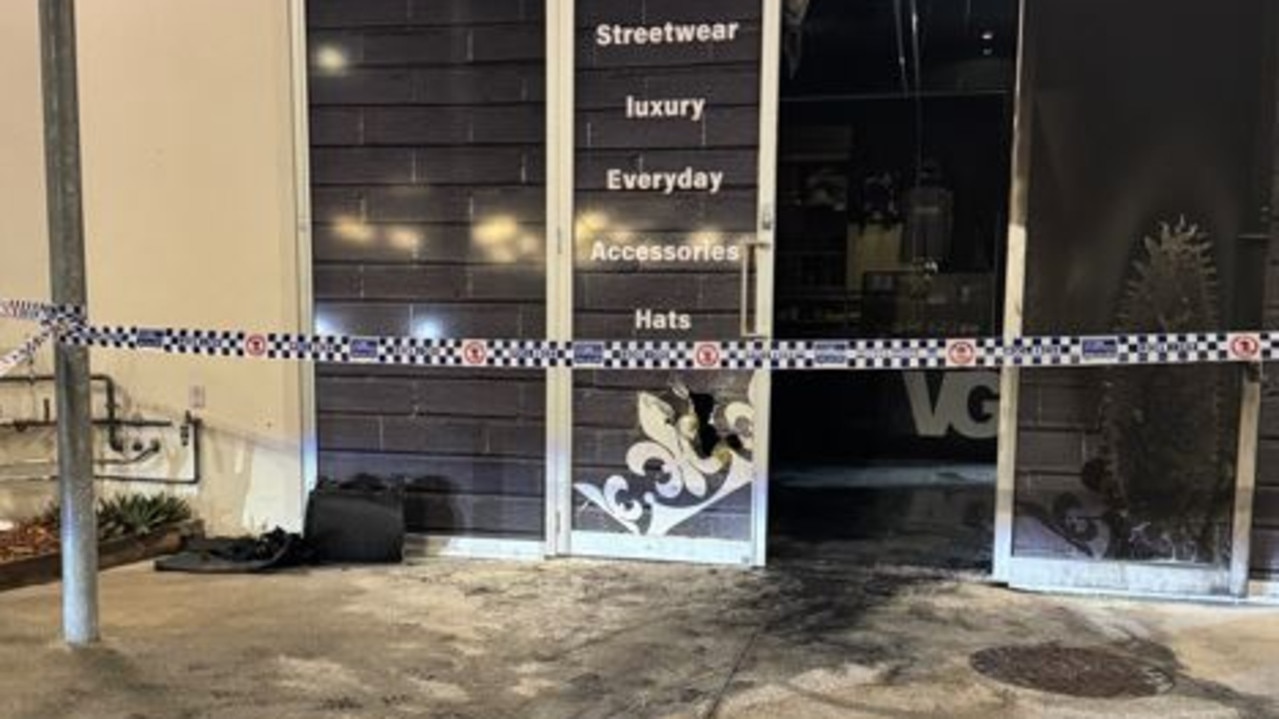 The Beenleigh tobacconist after the fire. Picture: Facebook, James Herbst