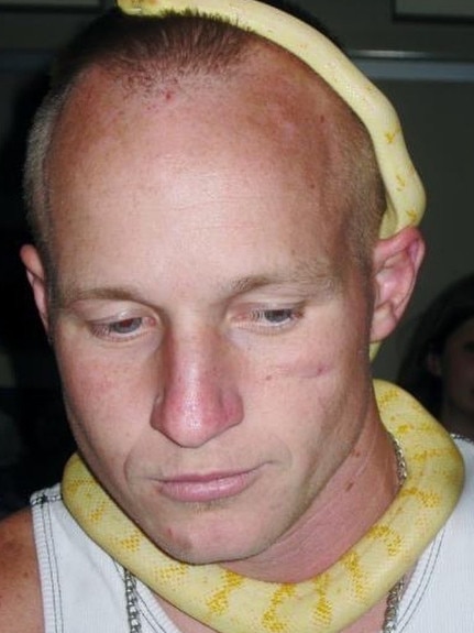 Daniel Copeland with a snake friend.