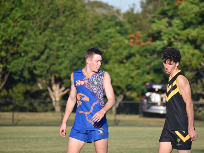 AIC First XVIII AFL footy game between Marist College Ashgrove and St Laurenceâs College. Friday March 3. Picture, Nick Tucker.