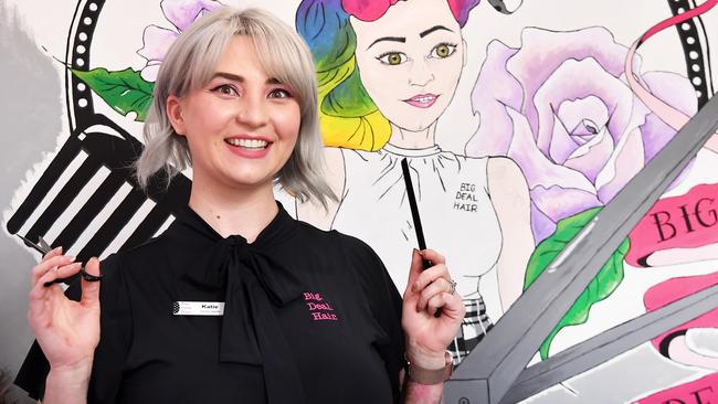 Big Deal Hair's Katie Martin has been voted the best hairdresser on the Sunshine Coast. Picture: Patrick Woods