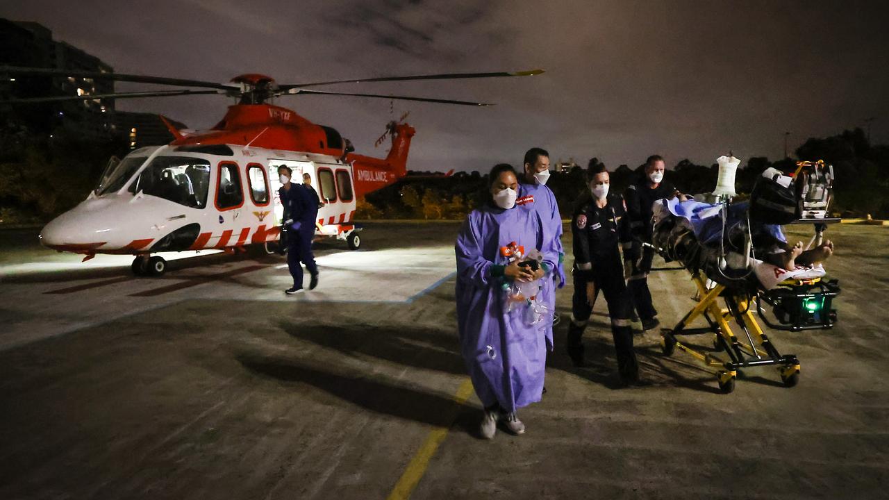 Medics in Australia’s biggest trauma centre describe their work as ‘like a battle in the dark’. Picture: David Caird