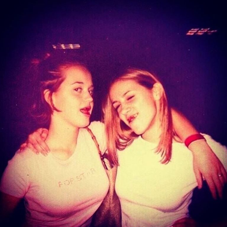 Katy Perry ... "me at 14 or 15 wearing a bedazzled shirt that said POPSTAR. (with chocolate in my teeth yerp)" Picture: Instagram