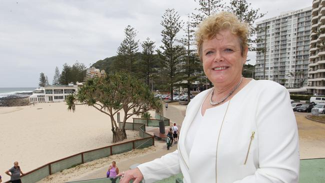 Labor Candidate for the Burleigh state electorate Gail Hislop pictured at Burleigh Heads getting ready for the QLD state Election.