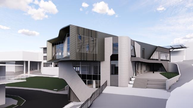 Artist impression of the learning centre at Hillcrest Christian College on the Gold Coast. Picture: Supplied