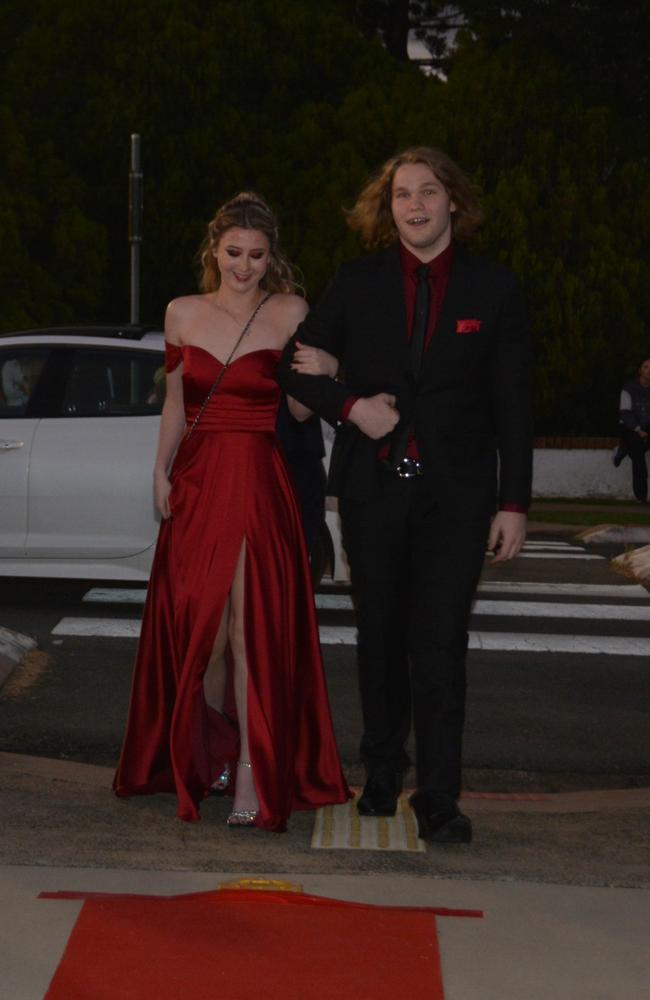 Summah Elliot and Erik McConnell arriving at Assumption College's year 12 formal on April 22, 2025. Photo: Jessica Klein