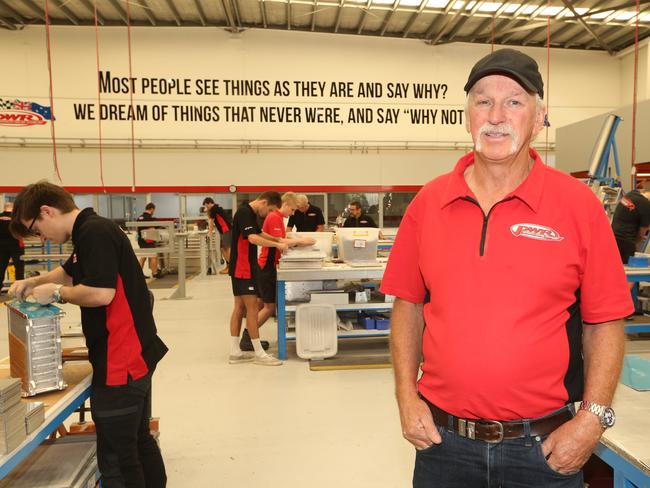 PWR Performance Products, which makes cooling systems for the fastest vehicles on earth, has built a new centre of excellence at Ormeau as it expands its product range. Managing Director Kees Weel in the factory. Picture Glenn Hampson